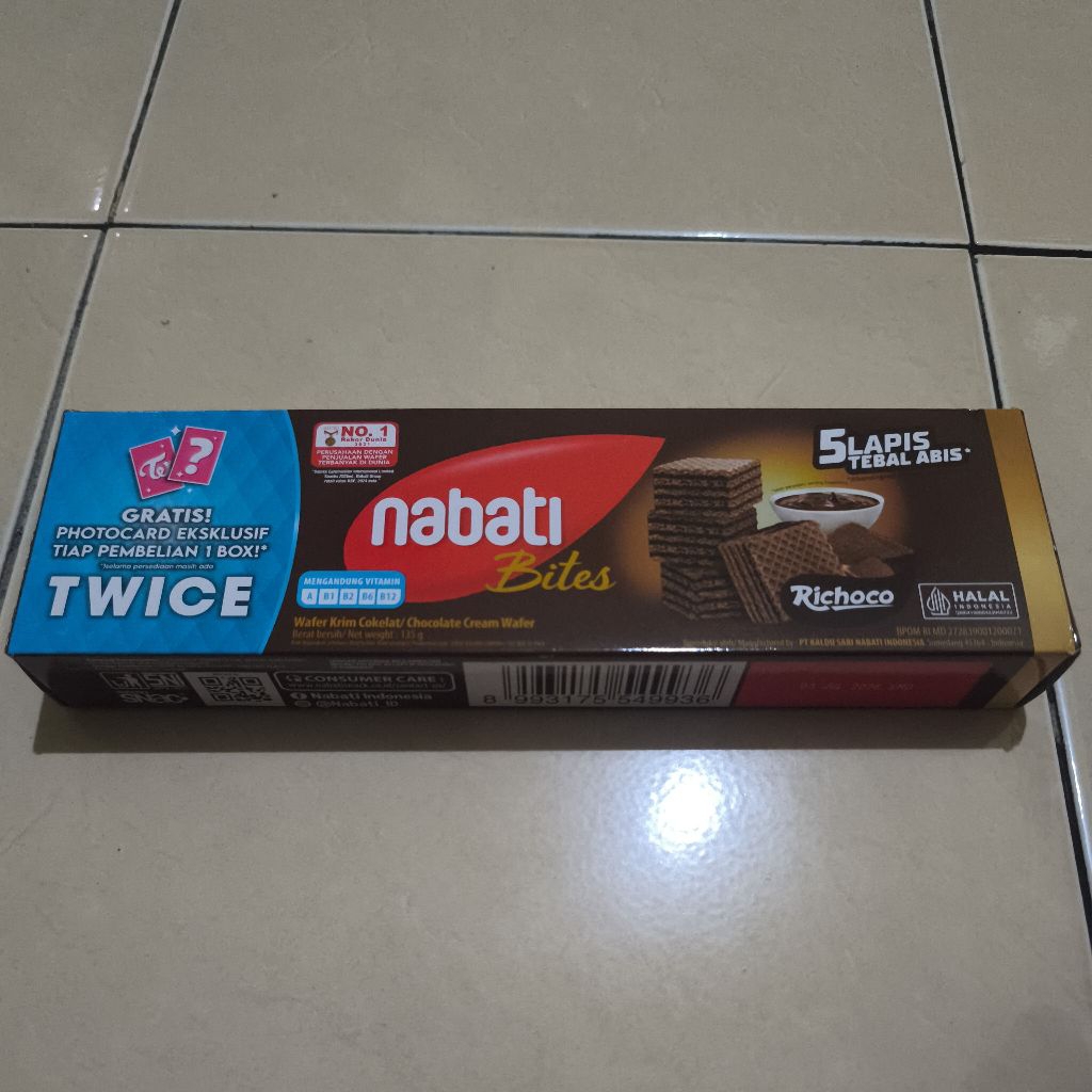 

Richoco Nabati Bites Wafer Coklat