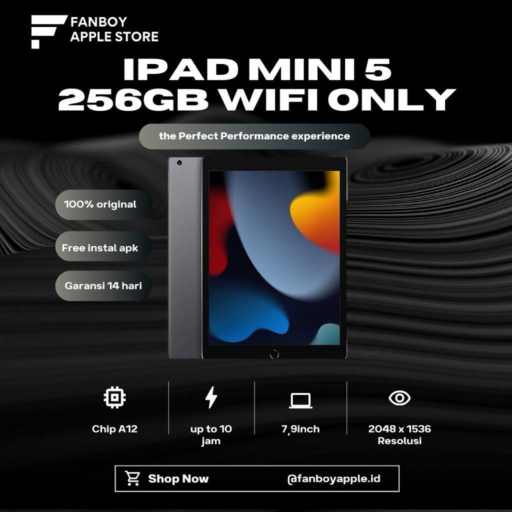 IPAD MINI 5 256GB WIFI ONLY SECOND ORIGINAL LIKE NEW