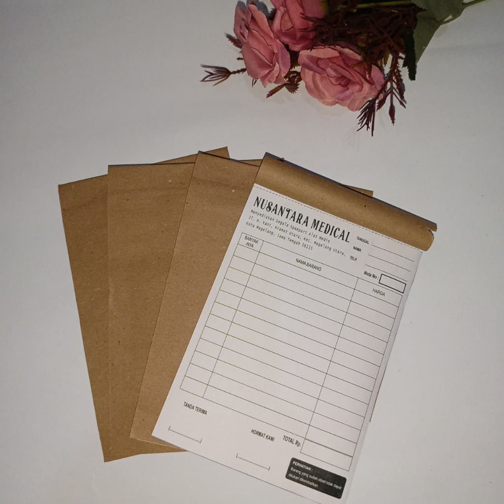 

Cetak Nota Ukuran 1/4 Folio