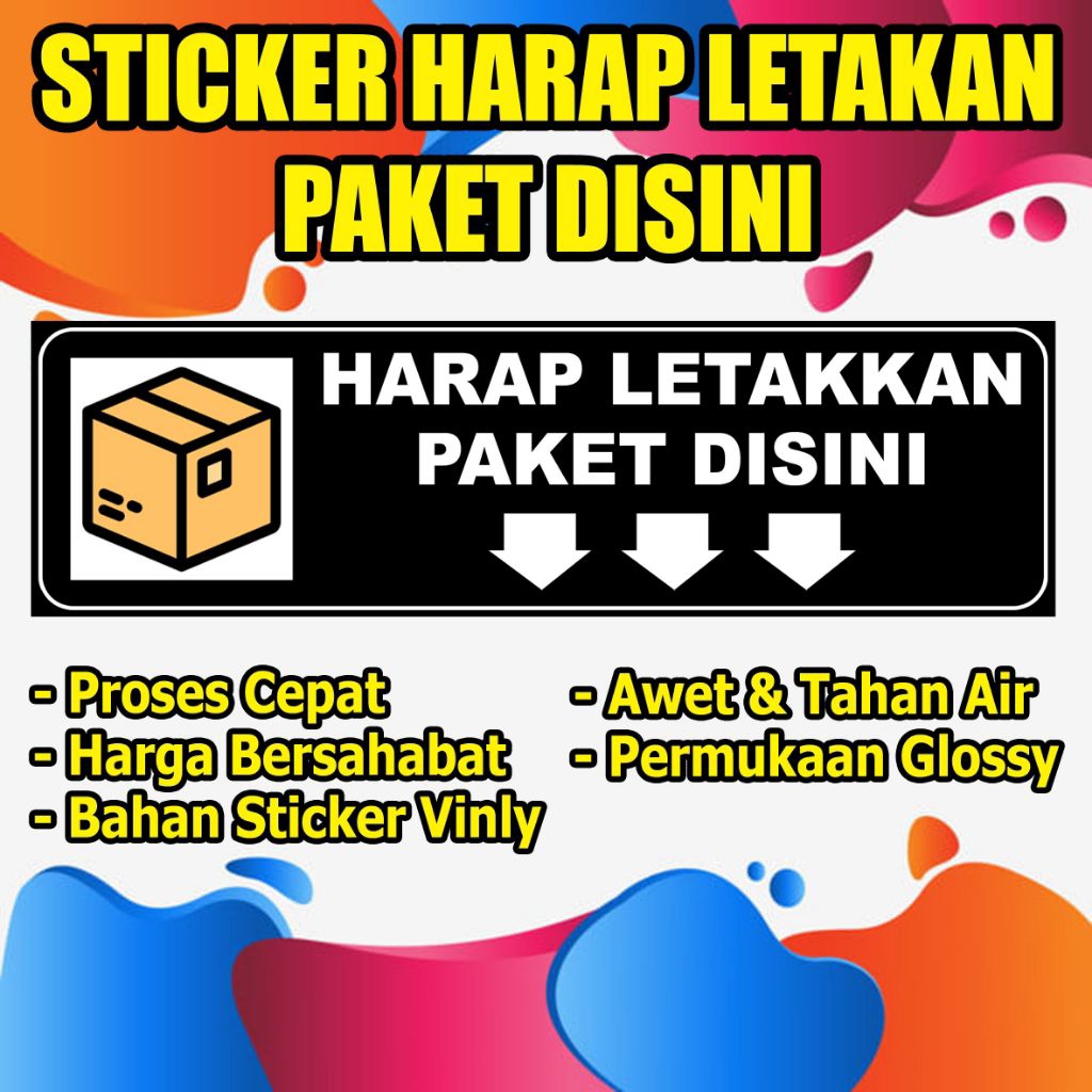 

STIKER HARAP LETAKAN PAKET DISINI