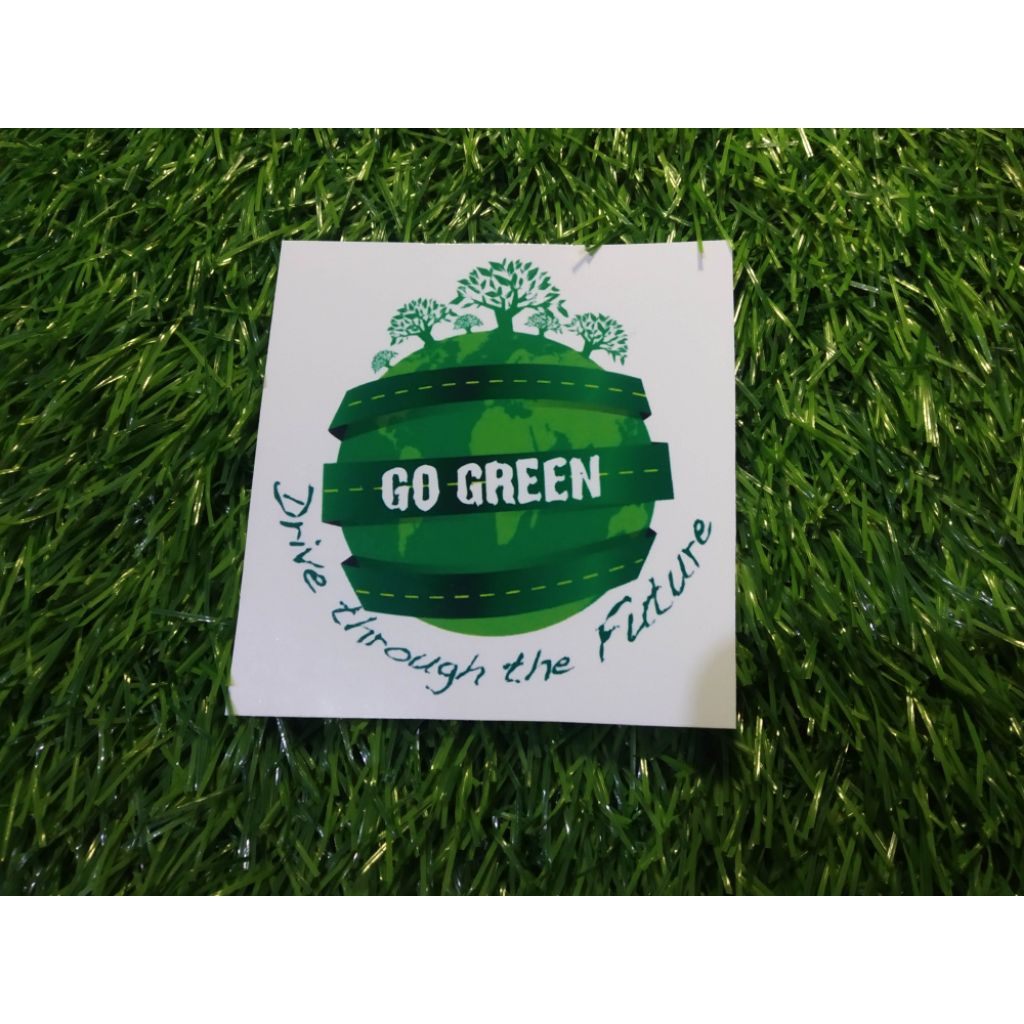 

stiker vinyl go green