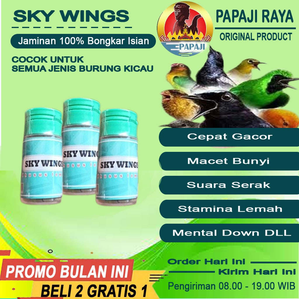 SKYWINGS BOOSTER serbuk gacor bongkar isian