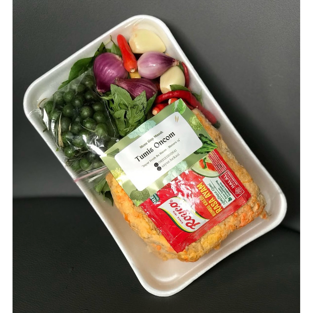 tumis oncom siap masak