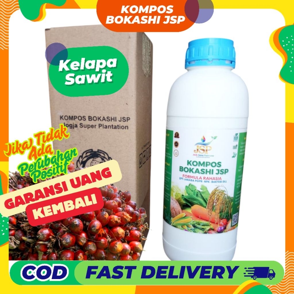 Pupuk POC Kelapa Sawit, Pupuk Organik Cair Kompos Bokashi JSP untuk Kelapa Sawit