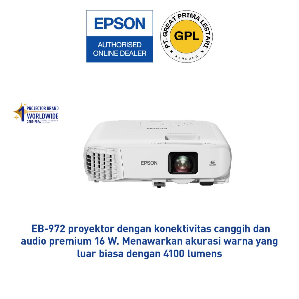 EPSON PROYEKTOR EB-972 EB 972 EB972 - EPSON PROJECTOR EB-972