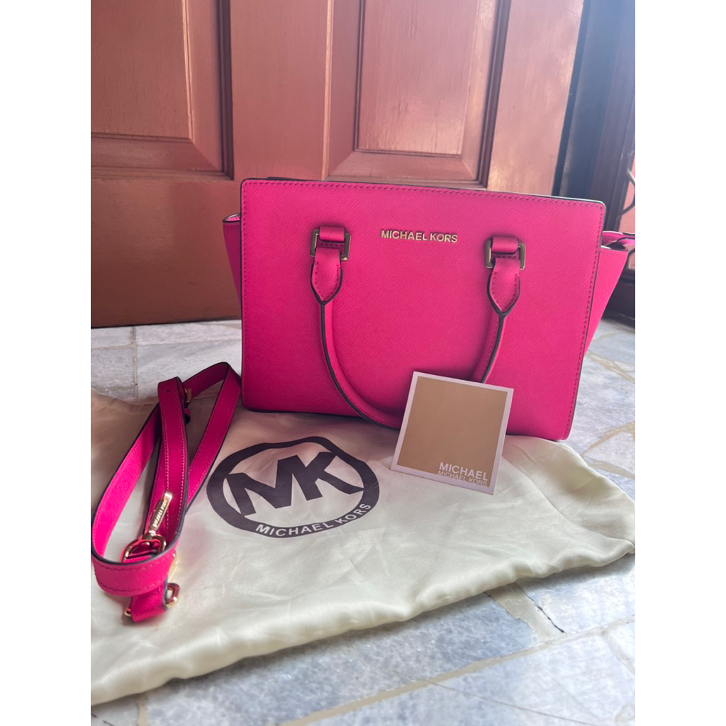 [PRELOVED] MICHAEL KORS BAG AUTHENTIC PINK TAS WANITA PINK TAS MK