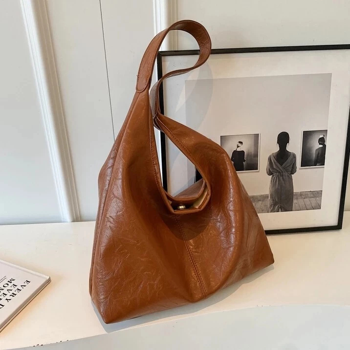 WANGSA Leather Bag Casual Aesthetic || Tas Wanita || Tas Kuliah Sekolah Selempang