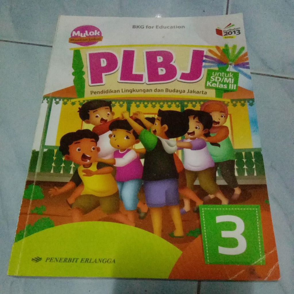 BUKU MULOK PLBJ SD MI KELAS 3 ERLANGGA 13, buku secand