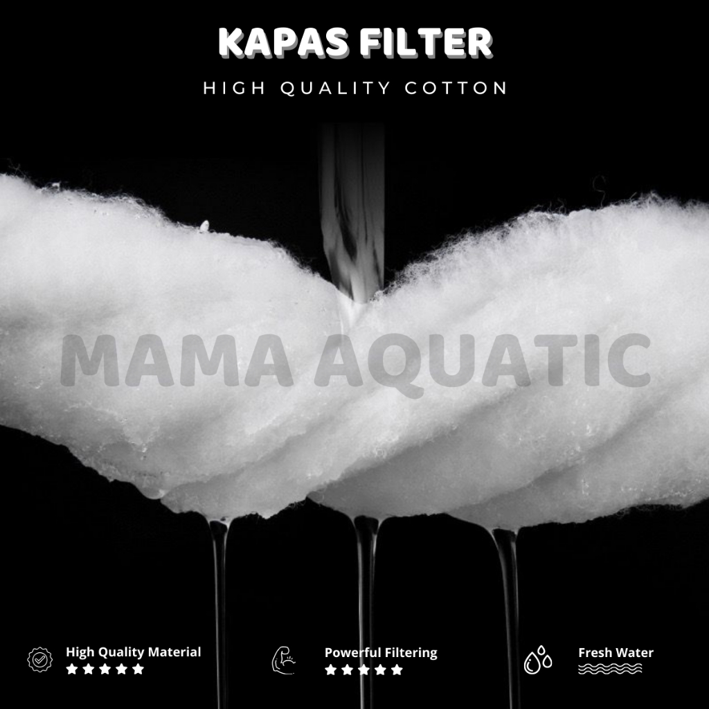 Kapas Media Filter Mekanis Aquarium Kolam Ikan  Aquascape Busa Filter Cashmere BISA DICUCI