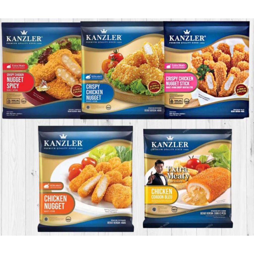 

Kanzler Crispy Chicken Nugget / Naget Ayam 450gram isi 22pcs