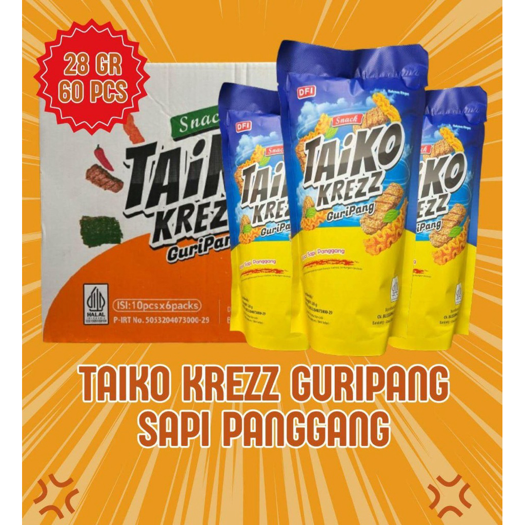 

Taiko Krezz 28gr isi 10 guripang sapipanggang