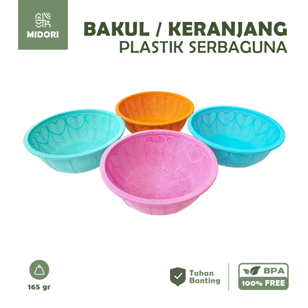 MIDORI KERANJANG BUAH -  BAKUL / KERANJANG PLASTIK KECIL SERBAGUNA