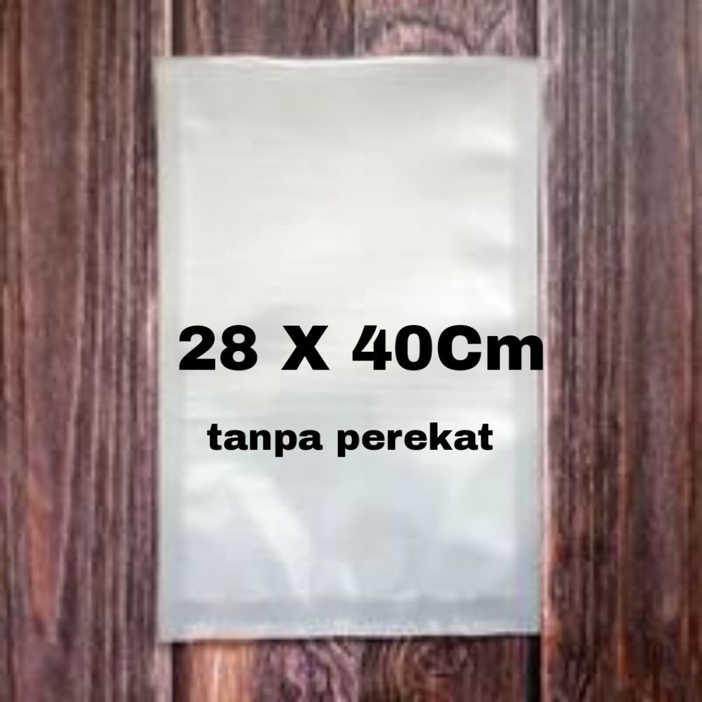 

Plastik OPP kaca bening 28x40cm tanpa perekat