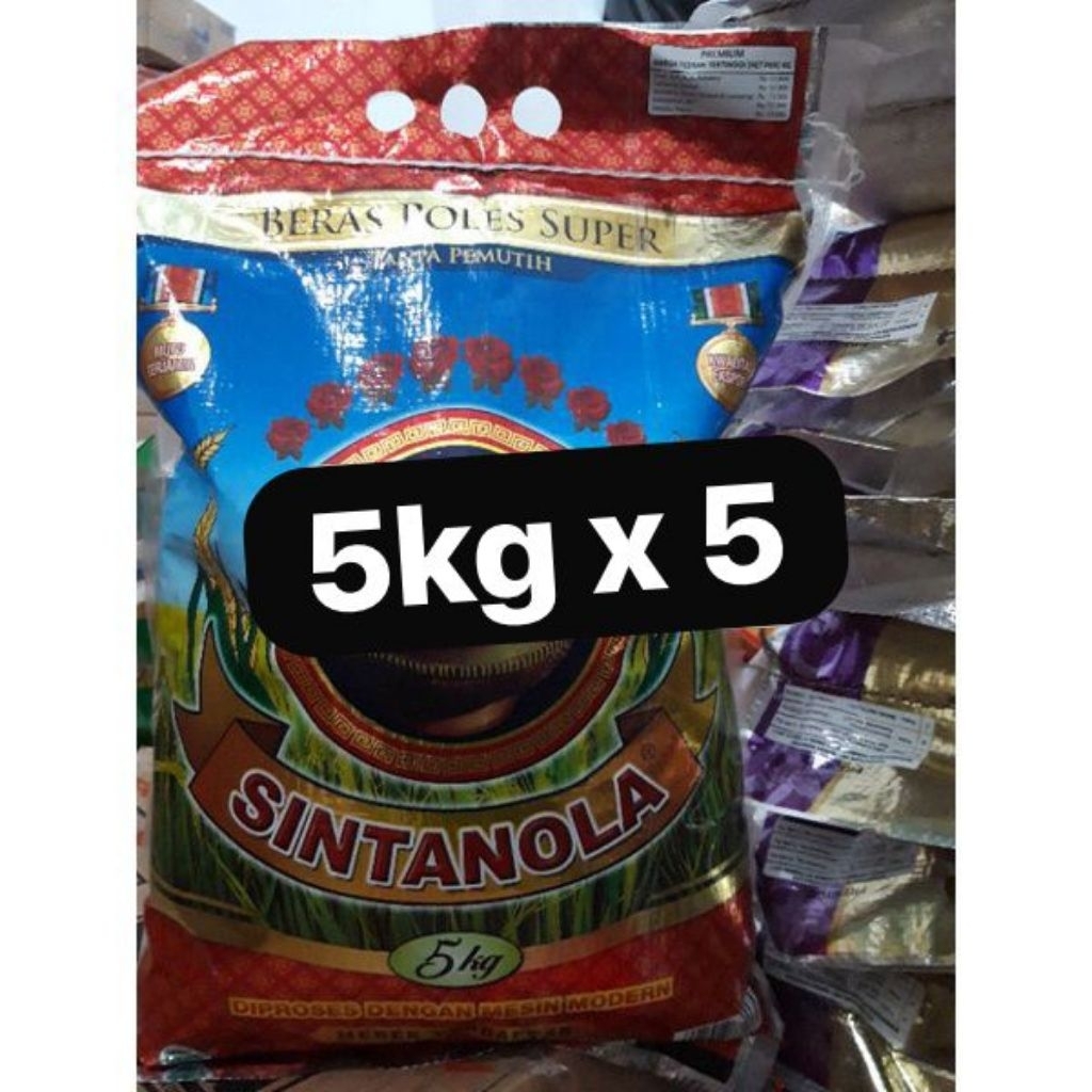 

sintanola beras 5kg kemasan sak tebal