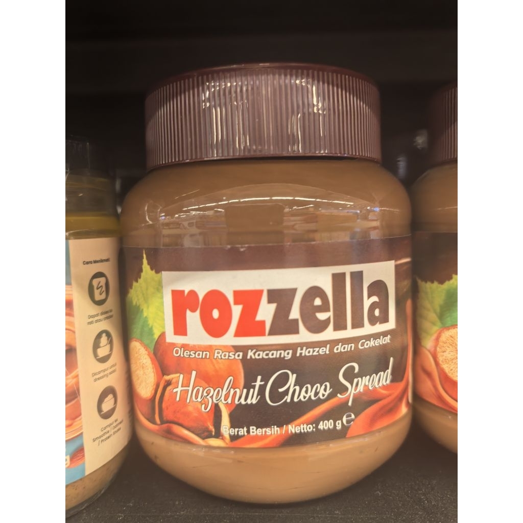 

ROZZELLA HAZELNUT CHOCO SPREAD 400GR. SELAI COKLAT. SELAI ROZZELLA