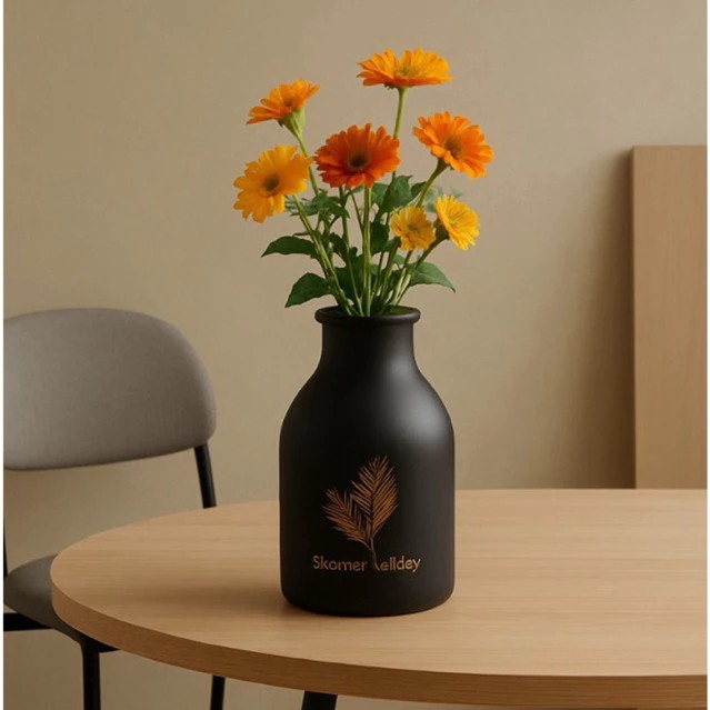 Vas Kaca Berwarna / Vas Kaca Aestetik /Vas Bunga Cantik/ Vas Bunga Unik / Vas Bunga Tabung