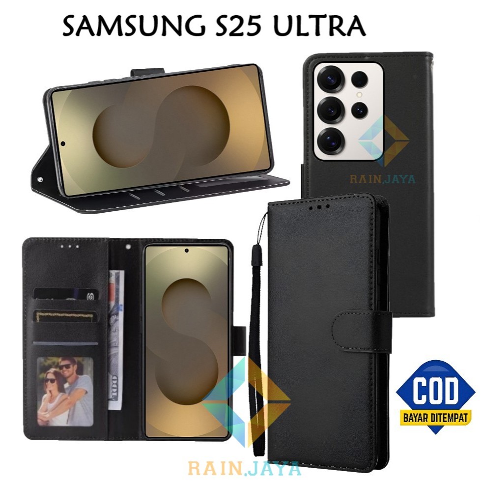 Flip Case Samsung S25 Ultra Dompet Wallet Leather Case Premium Casing Hp Samsung S25 Ultra