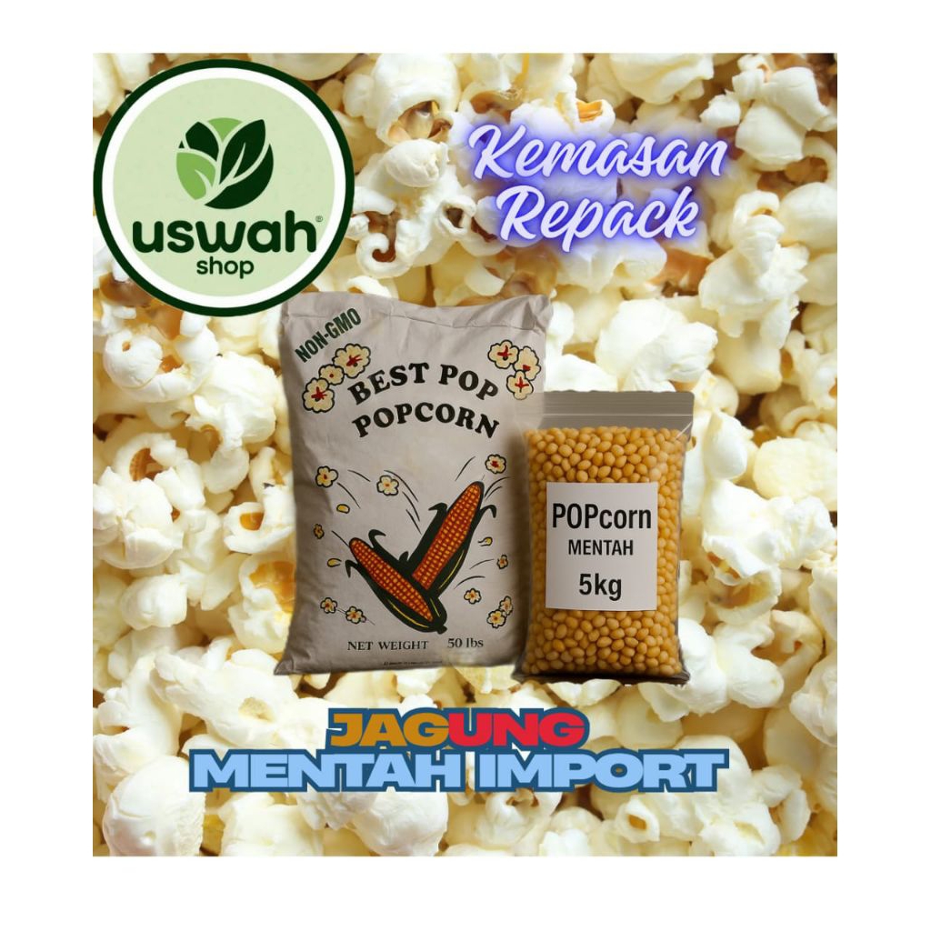 jagung popcorn mentah import kemasan repack