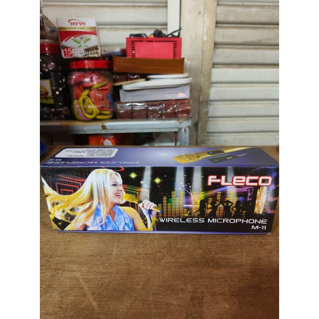 MIC WIRELESS FLECO M-11 SINGLE MIC TANPA KABEL MIC FLECO M-11 ORIGINAL