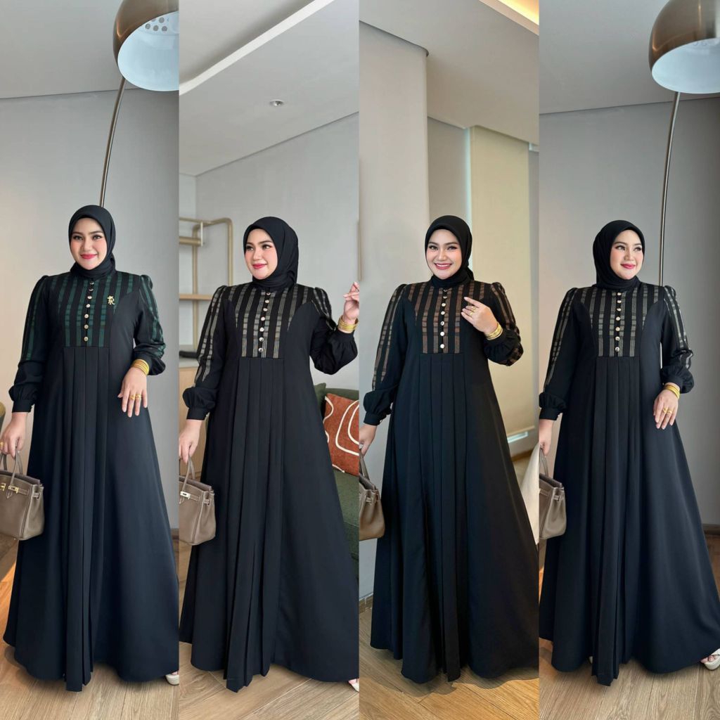 GAMIS DRESS JANNAH ORI PREMIUM BY IRNA EMERALD