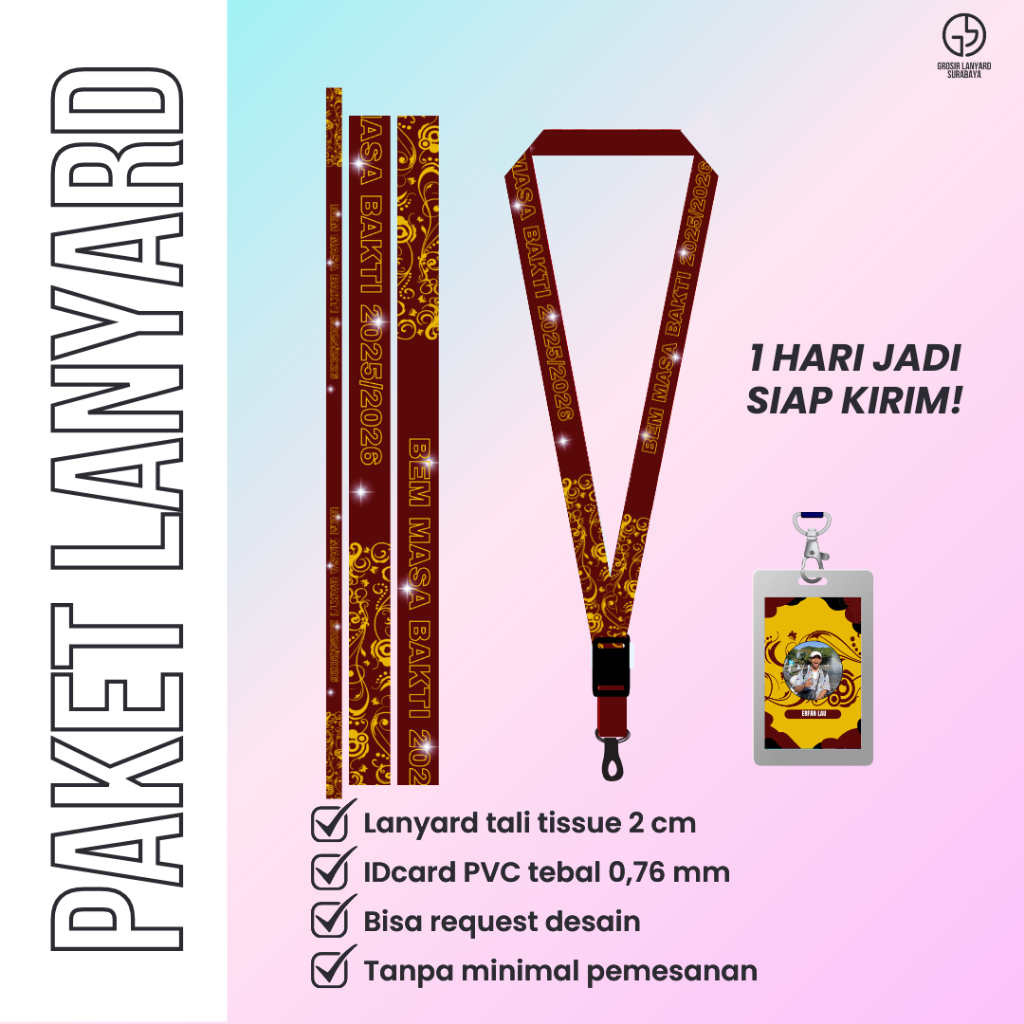 

LANYARD ID CARD BEM REQUEST TERMURAH