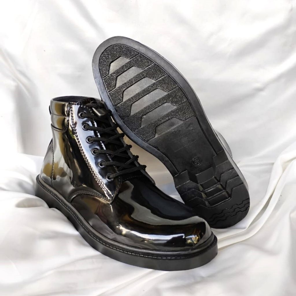 Sepatu PDH ootd Tali 6C Non Kilap Doff Formal Dinas Kantor Security TNI Polri Satpam Polwan Kerja