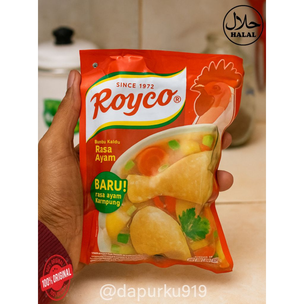 

Royco Bumbu Kaldu Rasa Ayam Kampung 220gr – Penyedap Masakan Serbaguna Mudah Digunakan