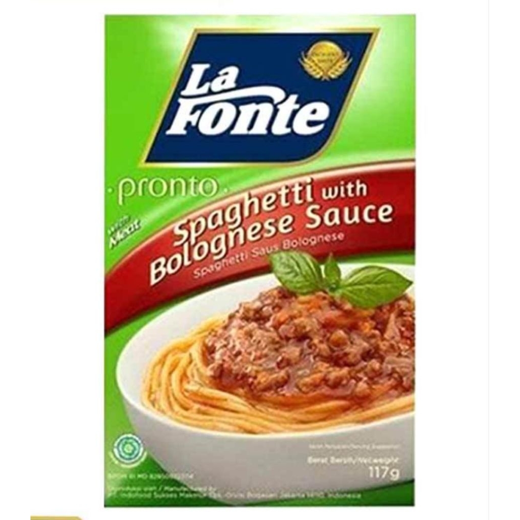 

La fonte Spaghetti Saos Bolognese 117 gr