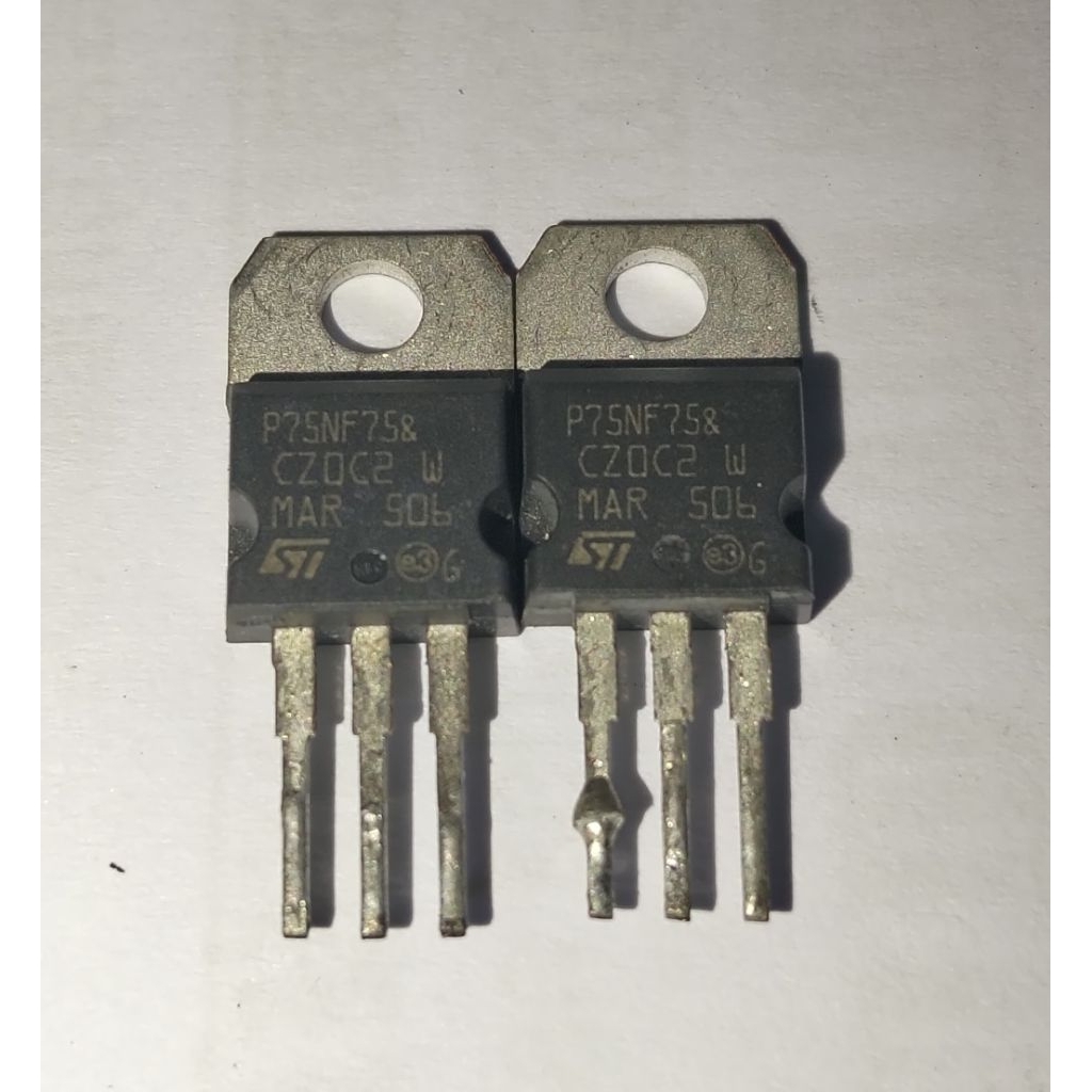 MOSFET TRANSISTOR P75NF75 BEKAS