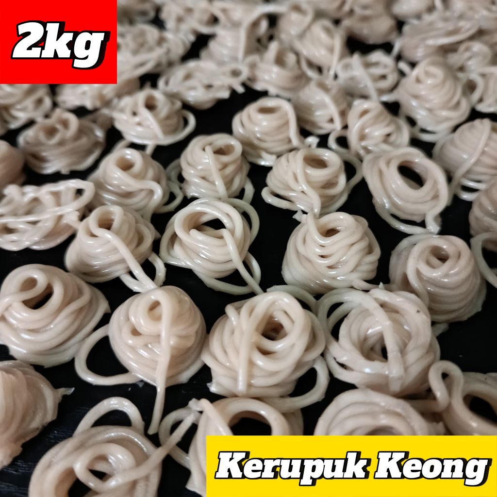 

Kerupuk Mentah Keong Kemasan 2KG Kerupuk Keong Banyuwangi