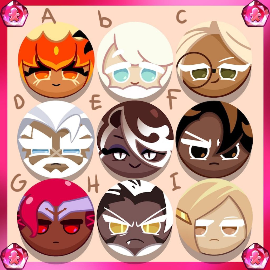 cute cookie run kingdom pins