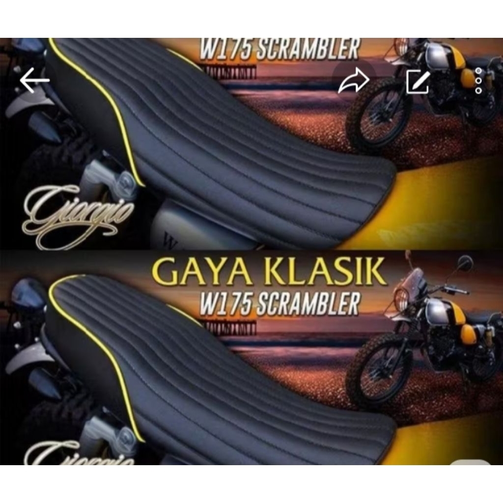 kulit jok Kawasaki w175 MBtech original