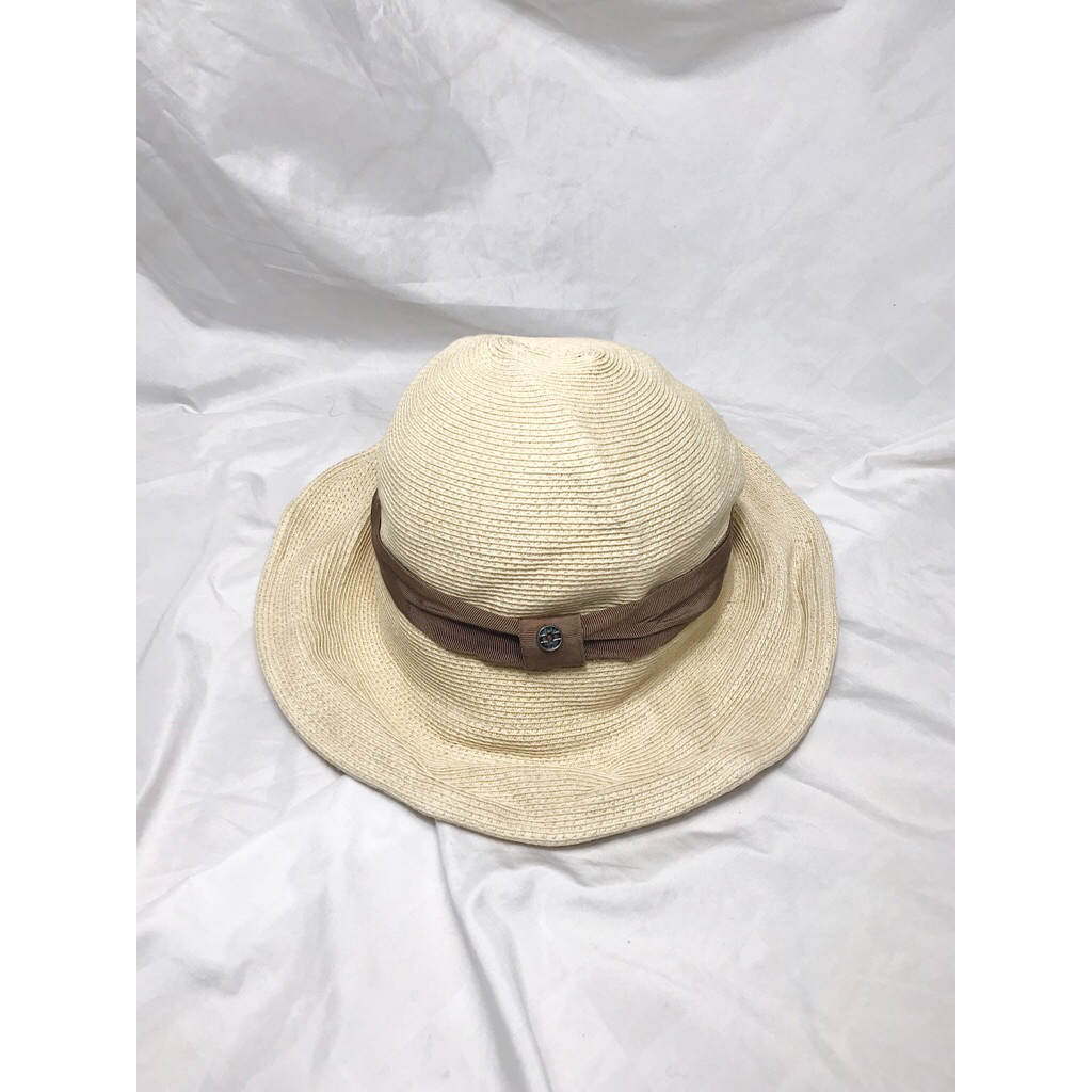 Nego Boskuu > Marie Claire Beach Hat Original - Light Brown (Aksesoris)|Preloved/2nd/Second/Bekas|Pe