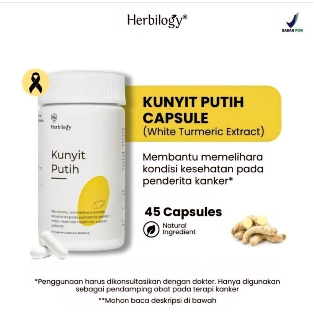 

Herbilogy | KUNYIT PUTIH - 45 Kapsul