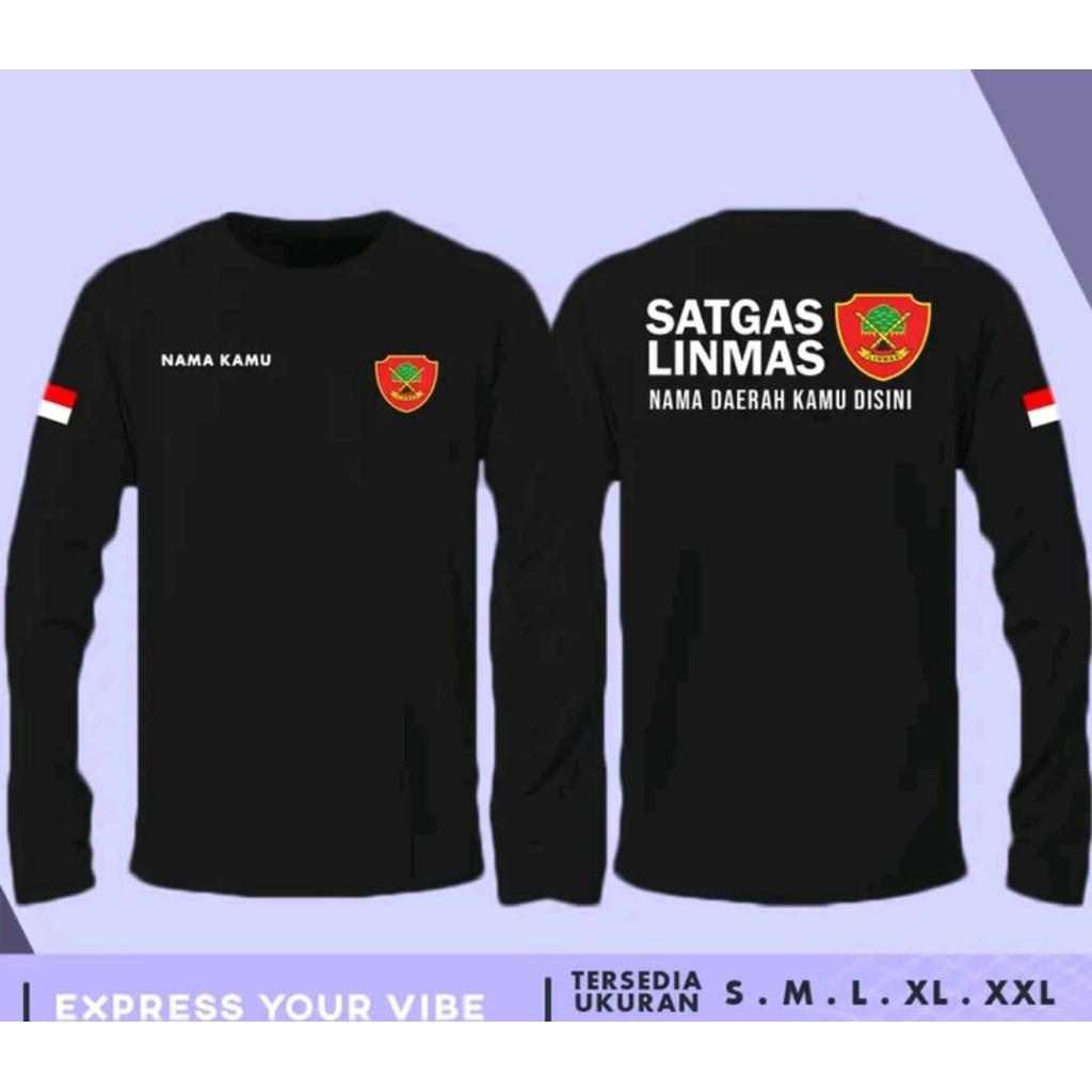 kaos SATGAS LINMAS free nama kaos distro pria wanita