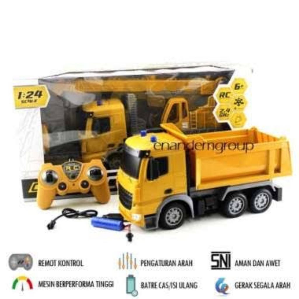 MAINAN DUMP TRUK ANAK REMOT