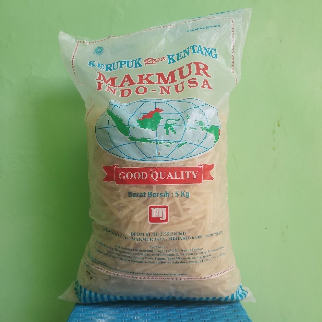 

Krupuk Mentah Potato / Stik Kentang - 1000 gr 1kg Krupuk Seblak Termurah - Topping Seblak