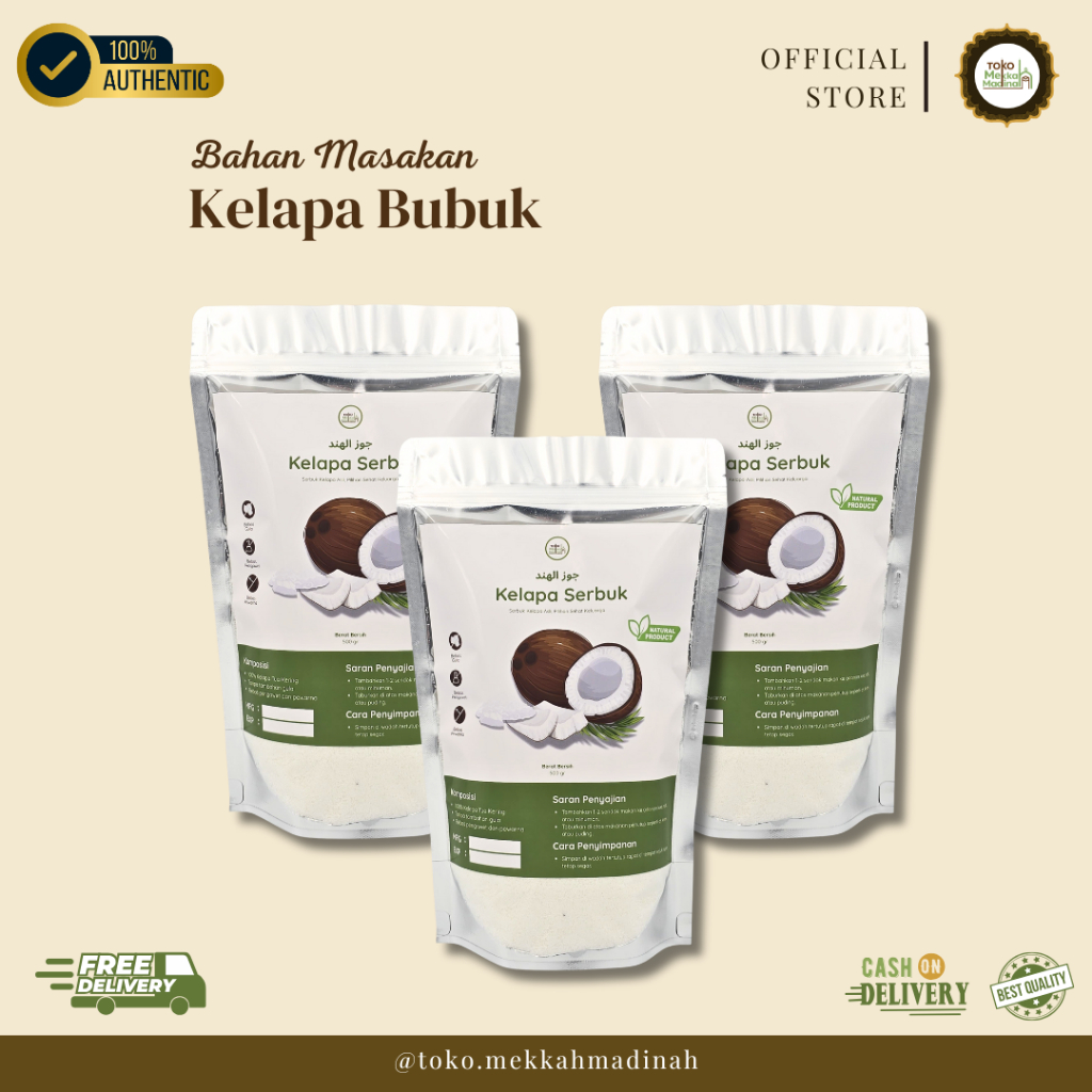 

Kelapa Serbuk Premium – 100% Asli – Tanpa Pengawet 100gr