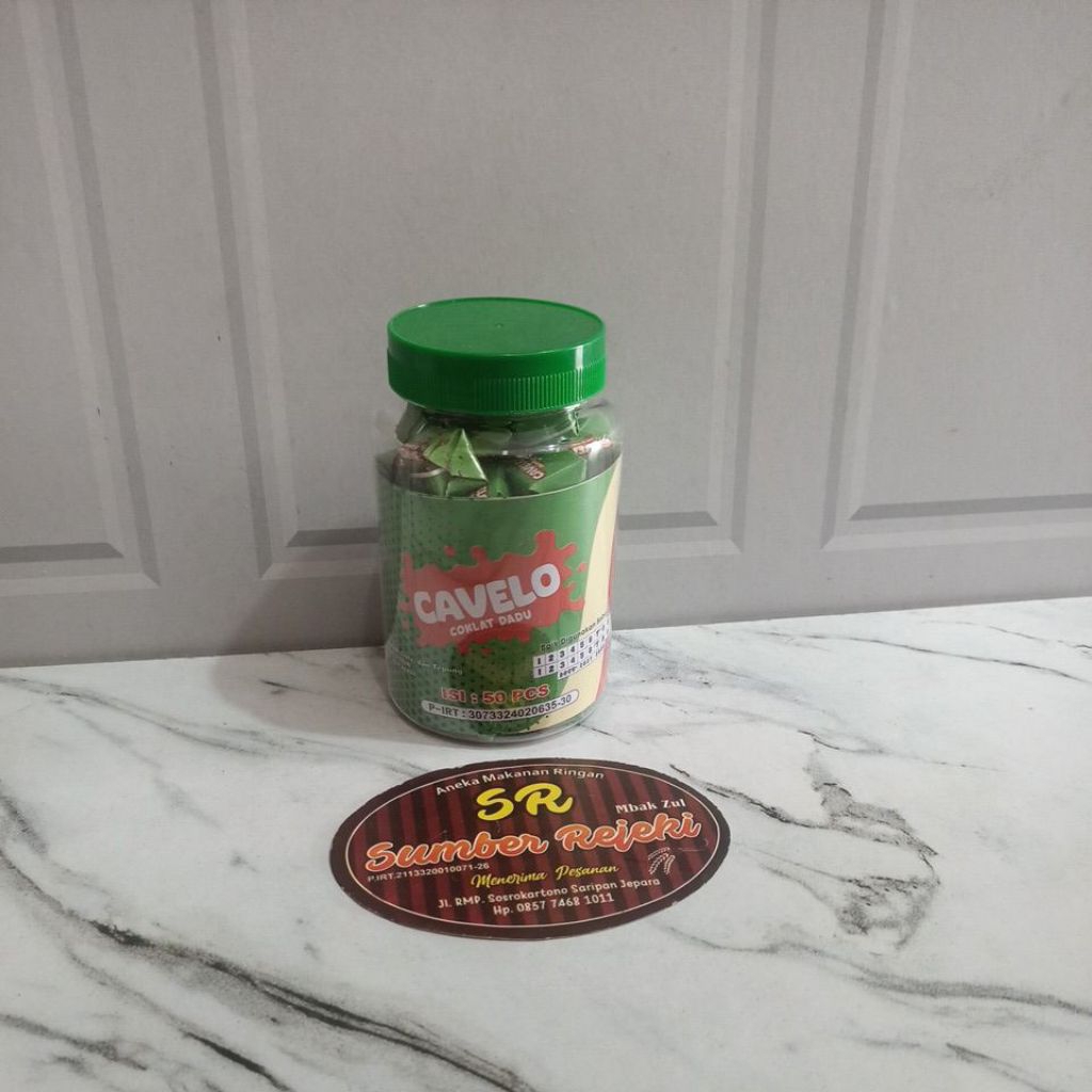 

CAVELO COKLAT DADU ISI 50 PCS