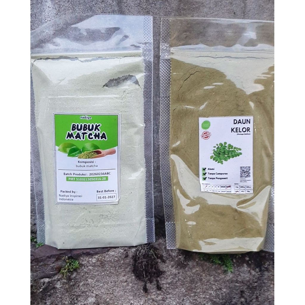 

Matcha Bubuk Dan Kelor Bubuk Original 100% Alami Detoks Alami @100g
