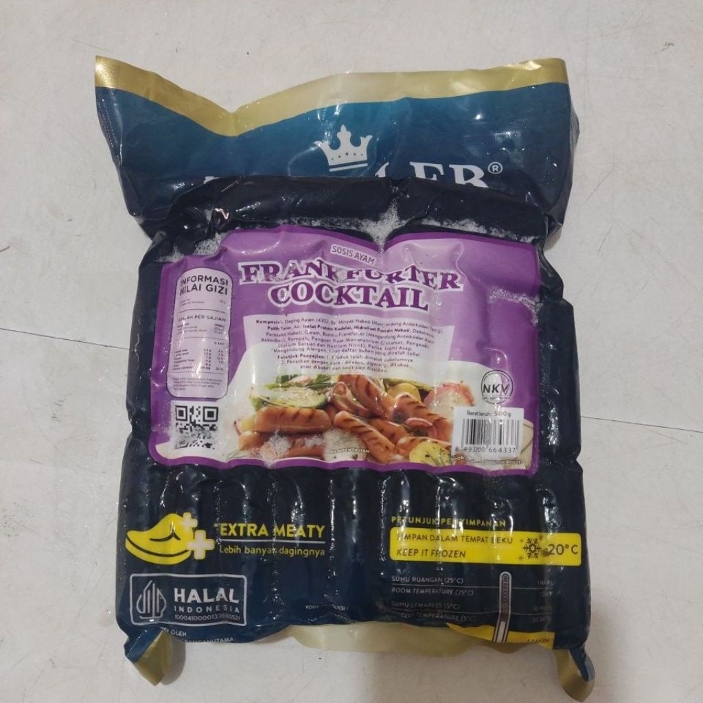 

Kanzler Frankfurter cocktail 500gr