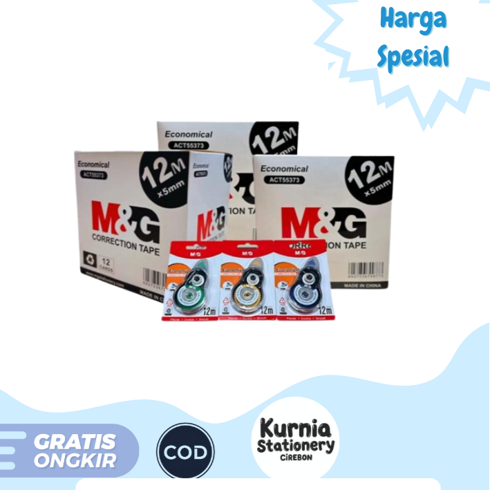 M&G 12m Tipex Kertas Label Roll Tip x panjang Economical ACT55373