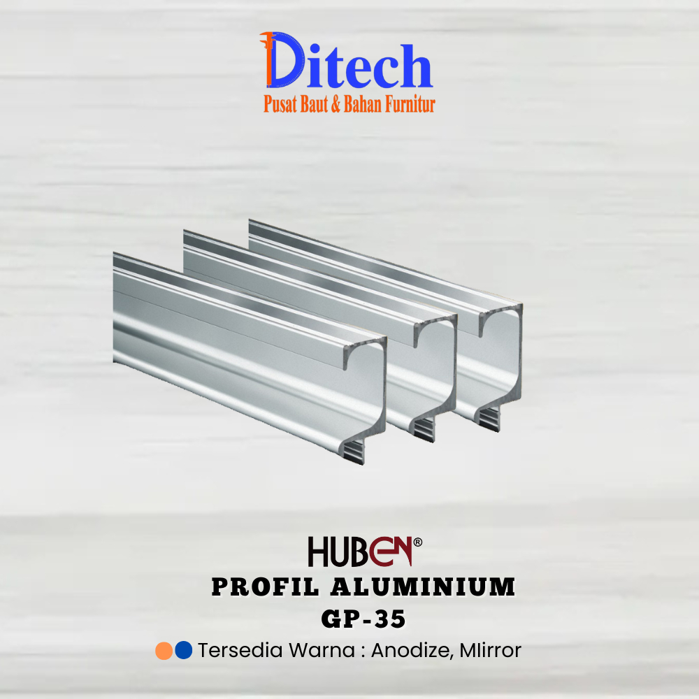 ☑️Profil Aluminium  GP-35/ Profil Handle Aluminium