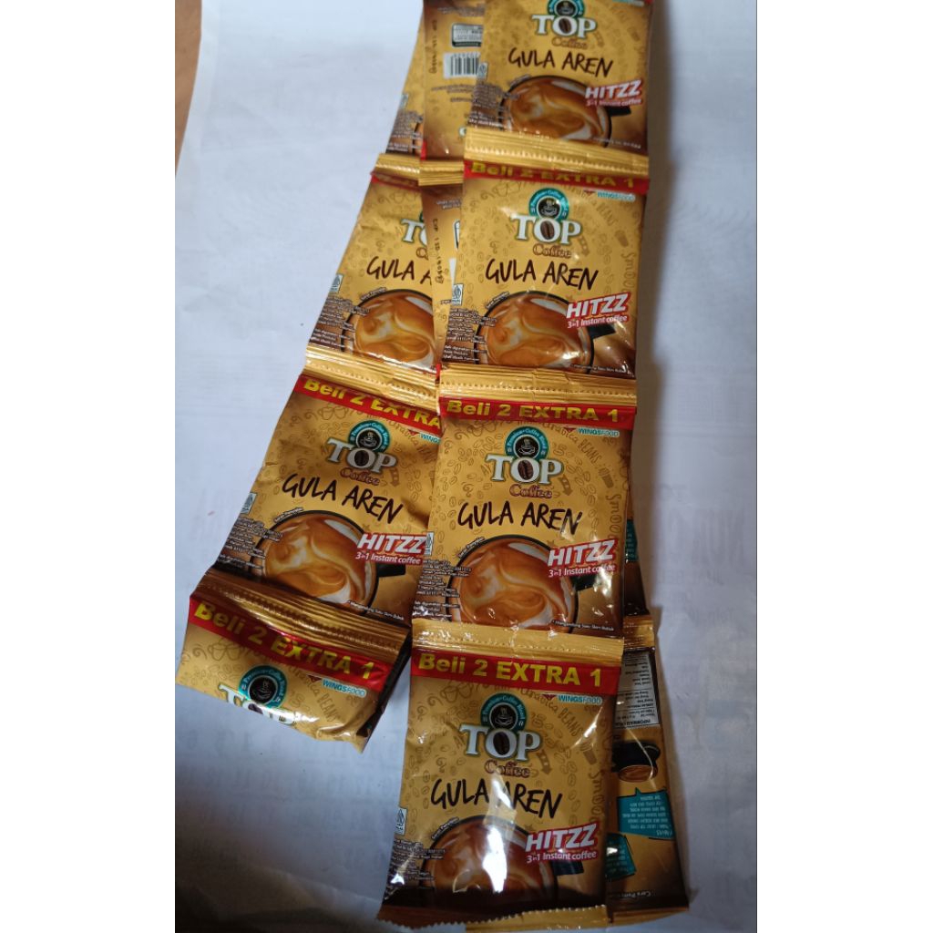 

TOP Coffee Gula Aren Hitzz (3in1) 1 renteng isi 15 pcs 22g