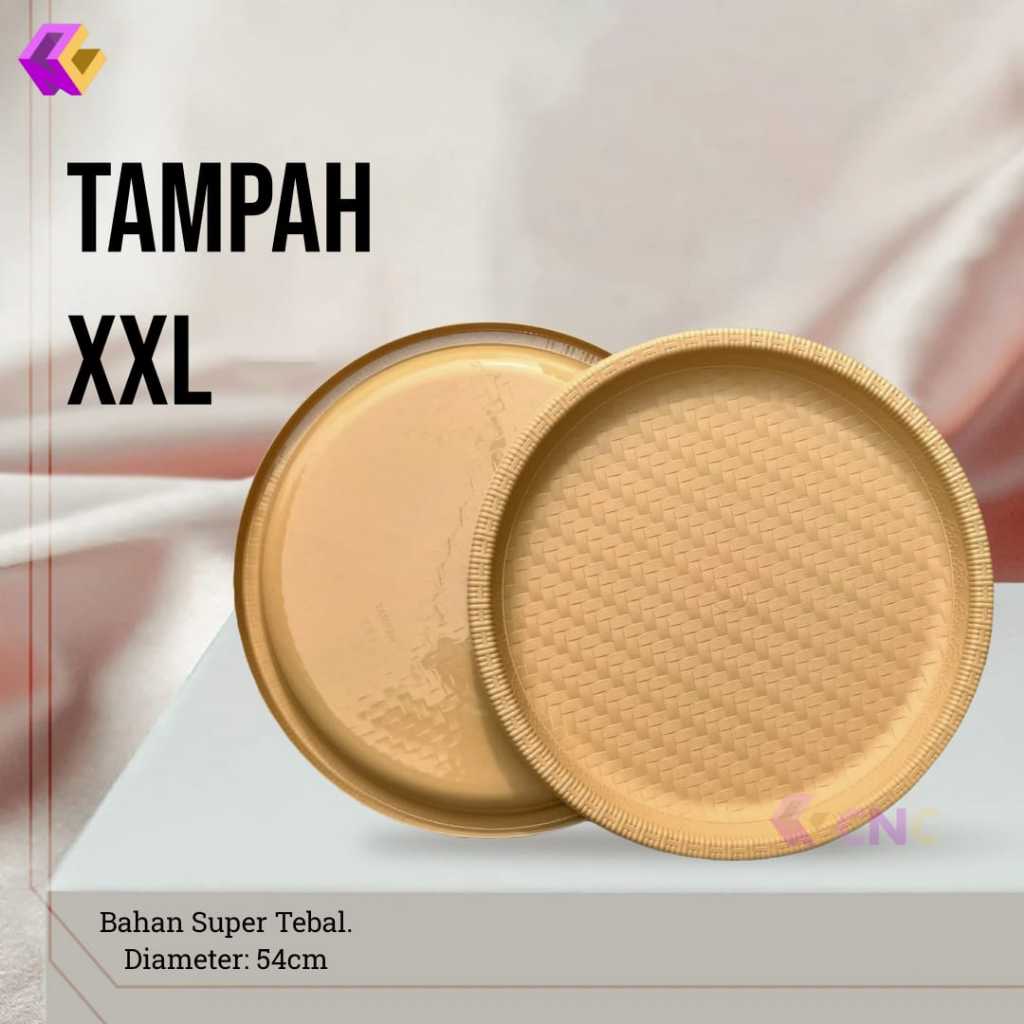 (WM) Tampah XXL / Tampah Plastik Besar / Nampan Bahan Plastik Tebal Bentuk Bulat
