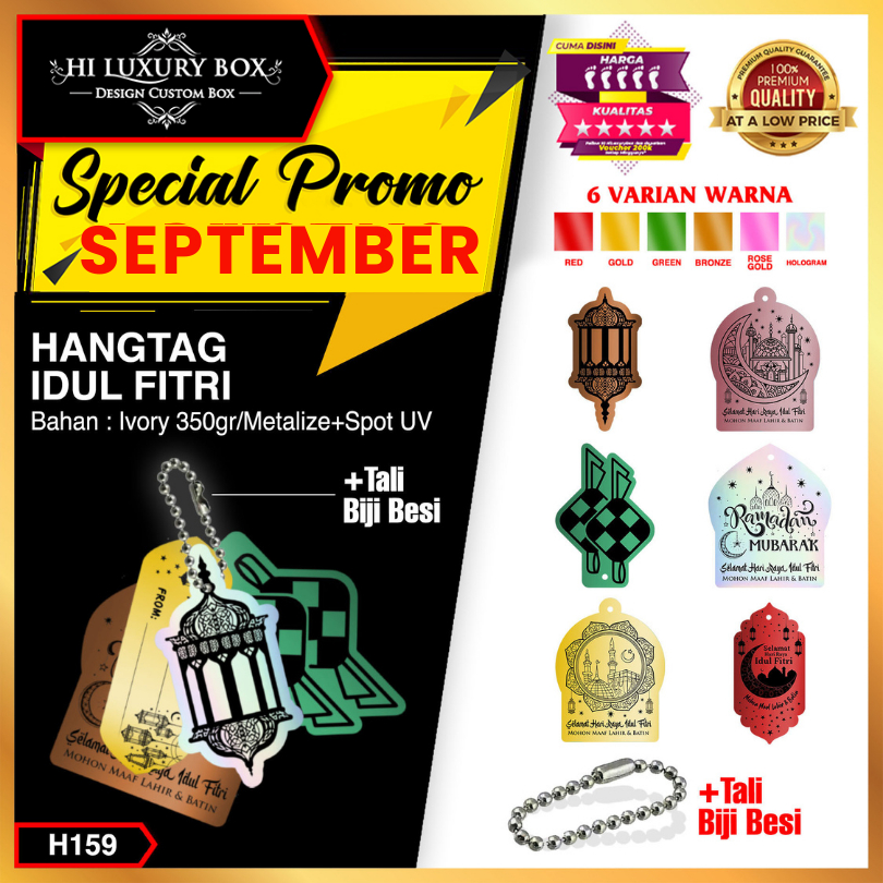 

Hangtag Idul Fitri Premium - Aksesoris Lebaran - H159 Set