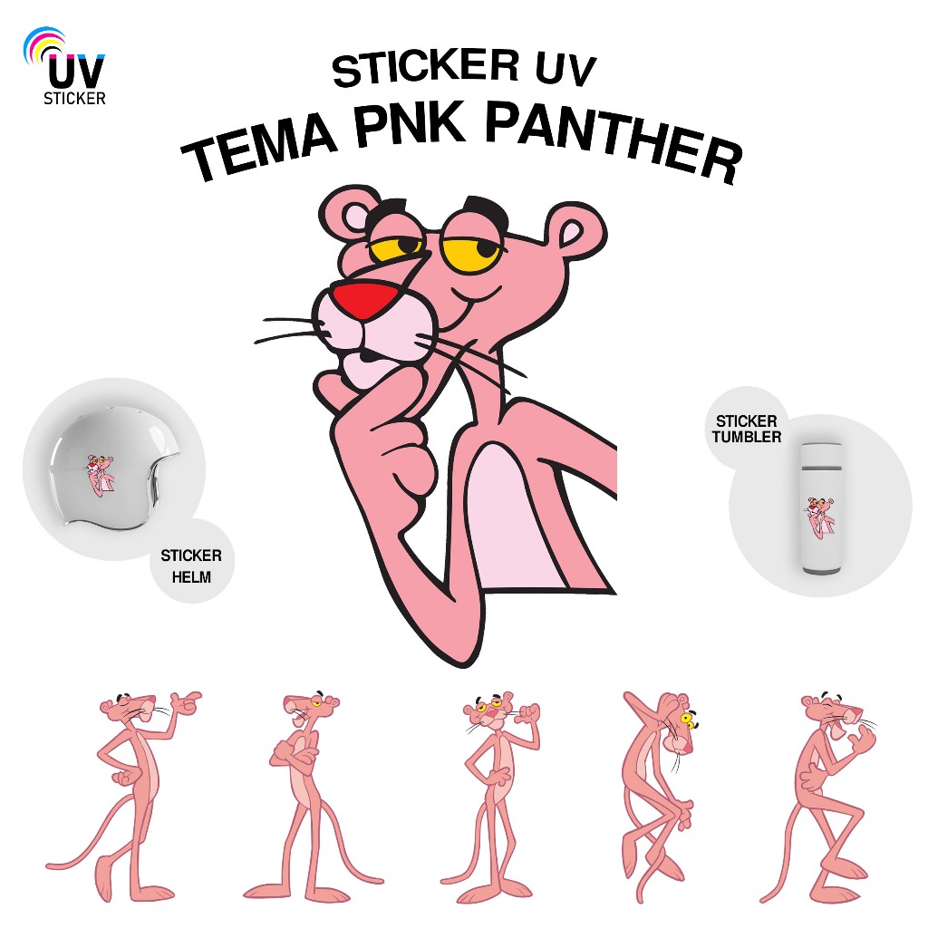 

STIKER UV - TEMA PINK PANTHER | STICKER UV, STICKER MOTOR, STICKER MOBIL, STICKER HELM, STICKER TUMBLER, STICKER 3D, STICKER UV DTF BY UVSticker