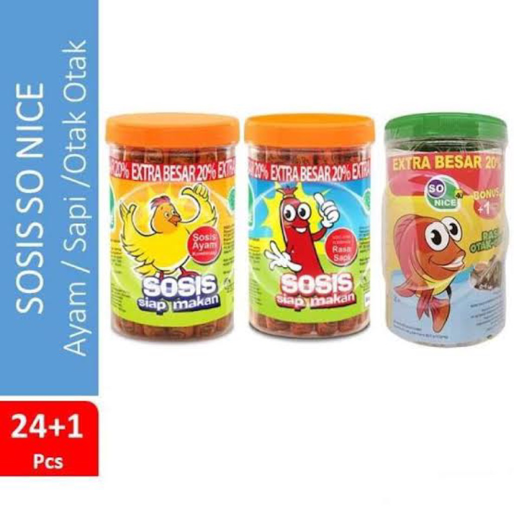 

so nice sosis toples - so nice sosis ayam - so nice otak otak