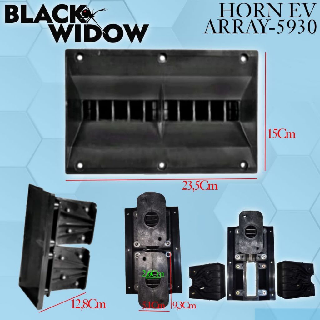 HORN TWEETER HARMONIKA / CORONG LINE ARRAY EV TEBAL IMPORT ORIGINAL