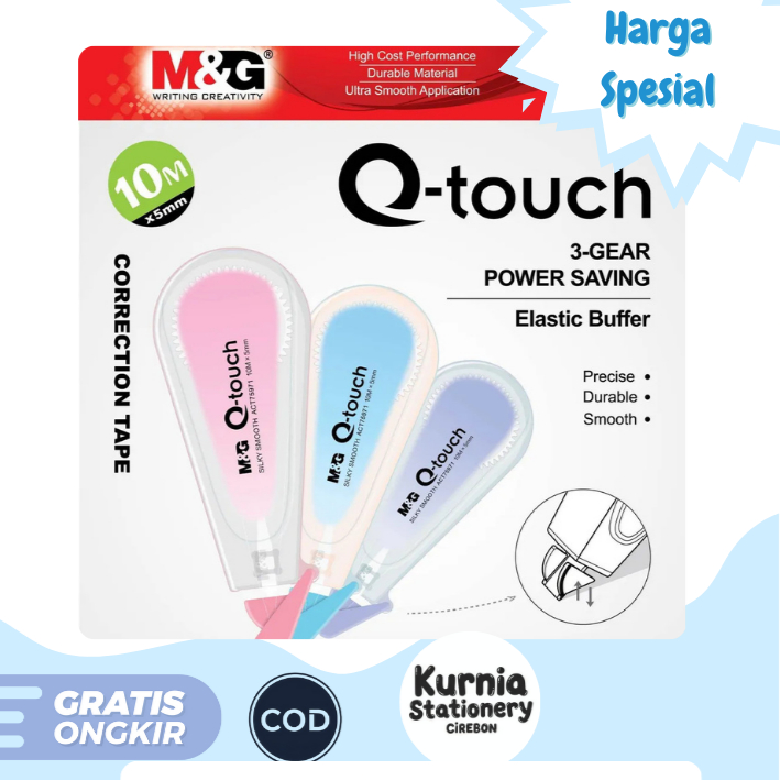 

M&G Correction Tape Q-touch 10 m x 5 mm / Tip Ex Pita ACT75971